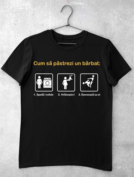 tricou haios cum pastrezi un barbat