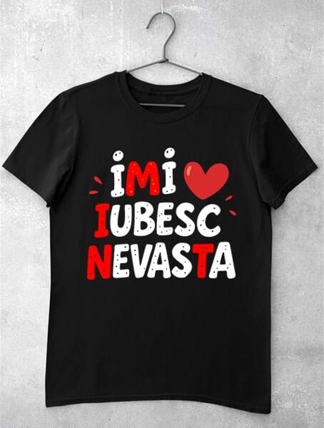 tricou imi iubesc nevasta mint