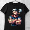 tricou popeye negru