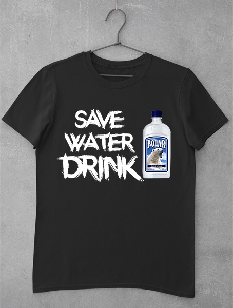 tricou save water drink vodka