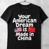 tricou american dream made in china