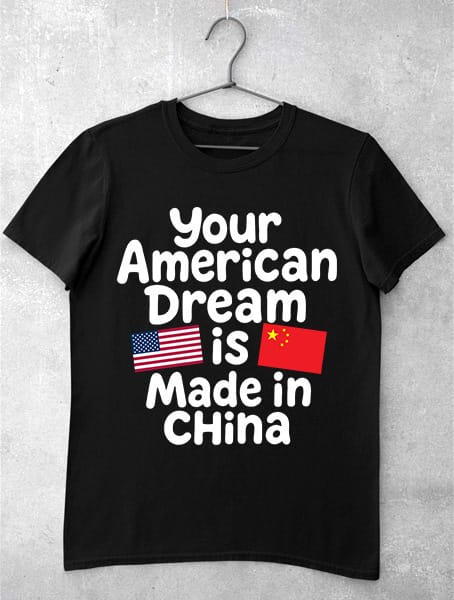 tricou american dream made in china