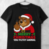 tricou craciun merry christmas filthy animal