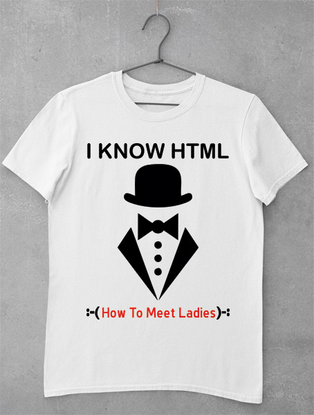 tricou i know html