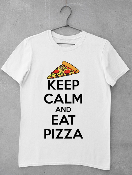 tricou keep calm pizza