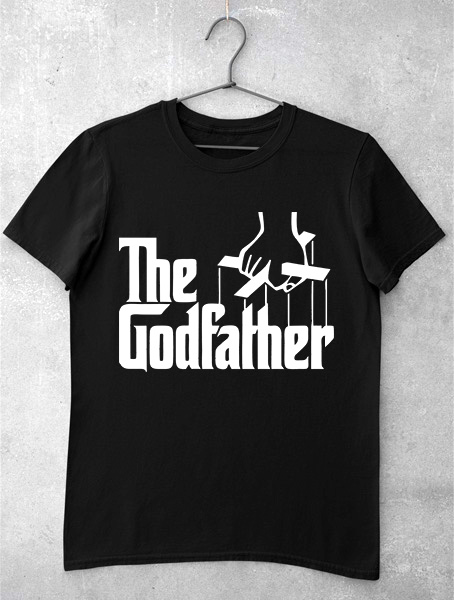 tricou the godfather negru
