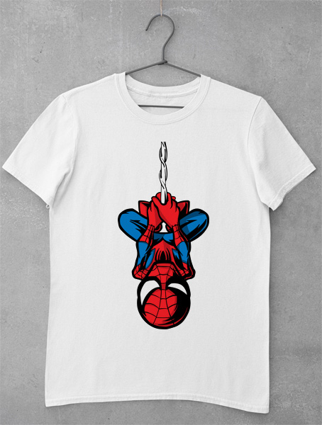 tricou upside down spiderman