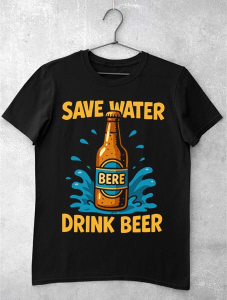tricou save water drink beer