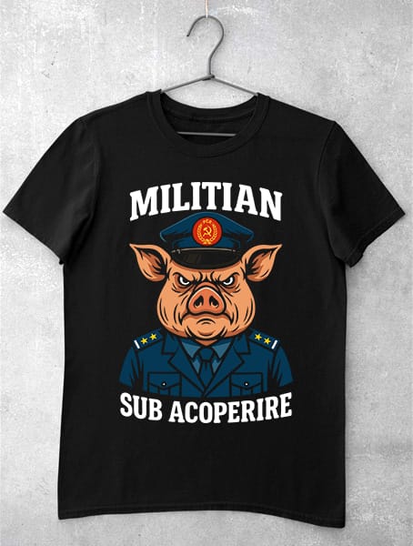 tricou militian sub acoperire