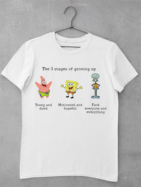 tricou 3 stages of life