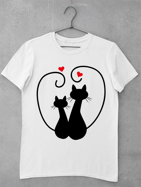 tricou cats in love