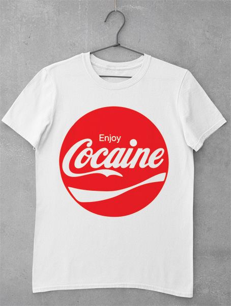 tricou enjoy cocaine