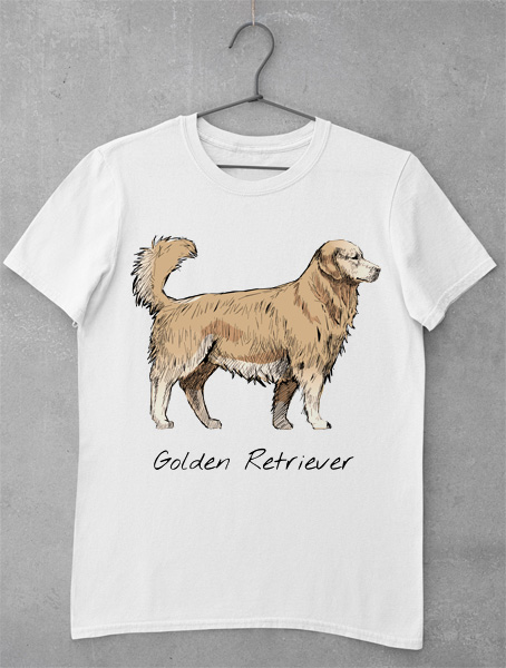 tricou golden retriever
