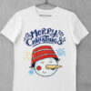 tricou merry christmass snowman