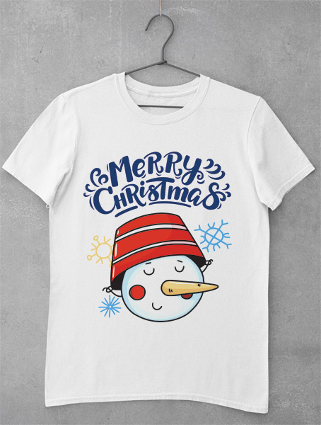 tricou merry christmass snowman