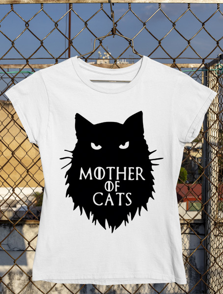 tricou mother of cats