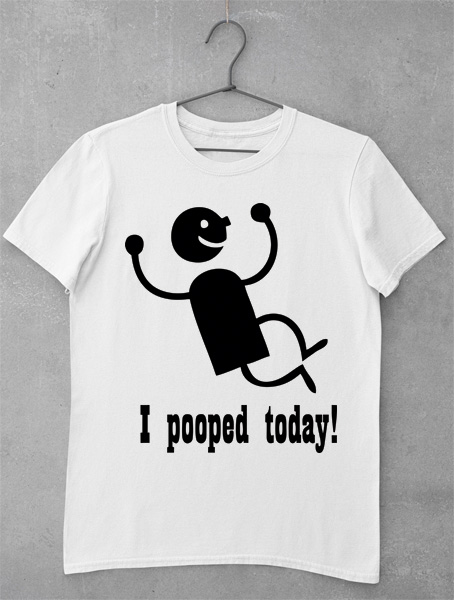 tricou pooped today