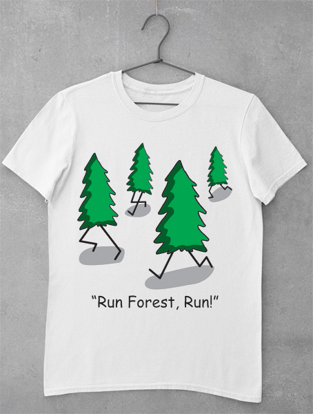 tricou run forest run