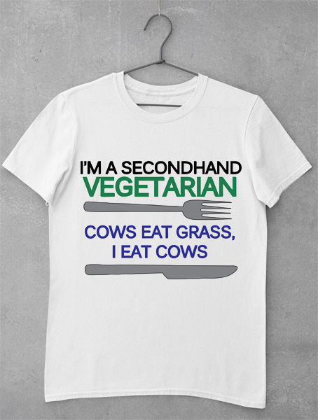 tricou secondhand vegetarian