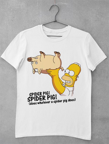 Tricou Spider Pig Homer