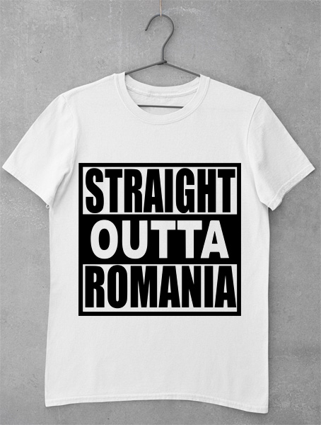 tricou straight outta romania