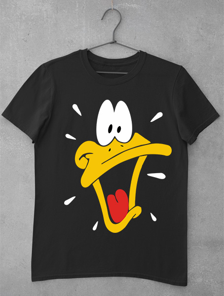tricou negru duffy duck