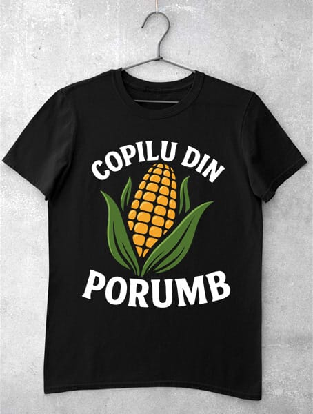 tricou haios copilu din porumb