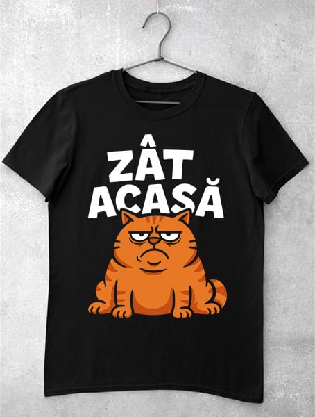 tricou pisica zat acasa