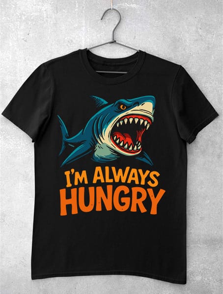 tricou rechin im always hungry