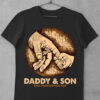 tricou negru daddy and son
