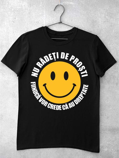 tricou cu mesaj haios