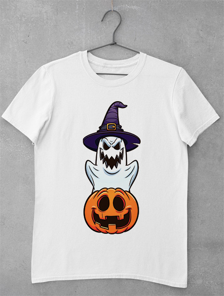 tricou halloween ghost pumpkin