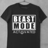 tricou negru beast mode activated