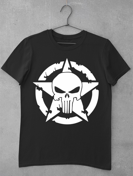 tricou the punisher star
