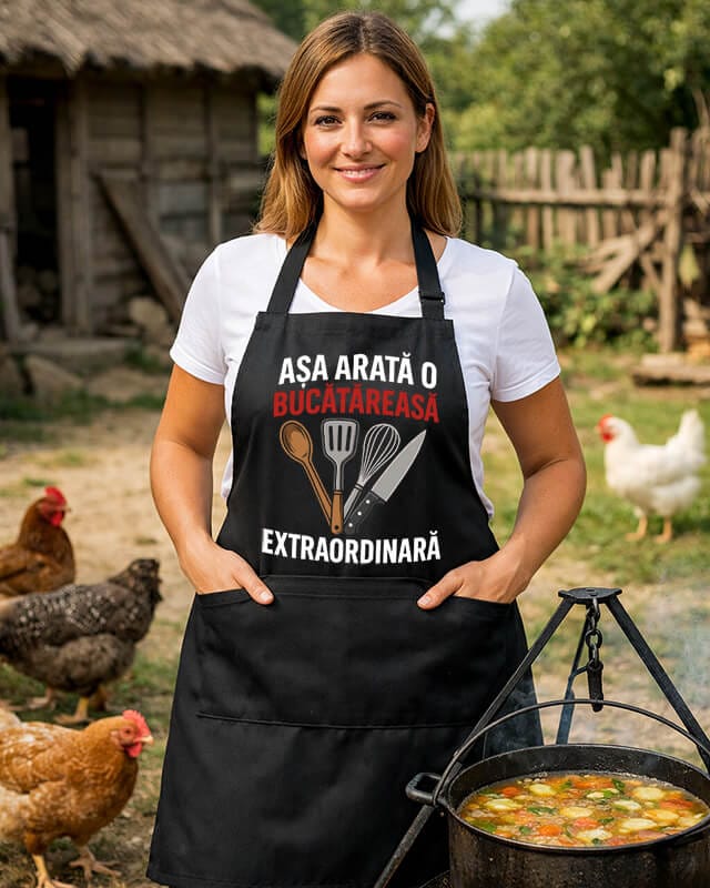 sort personalizat asa arata o bucatareasa