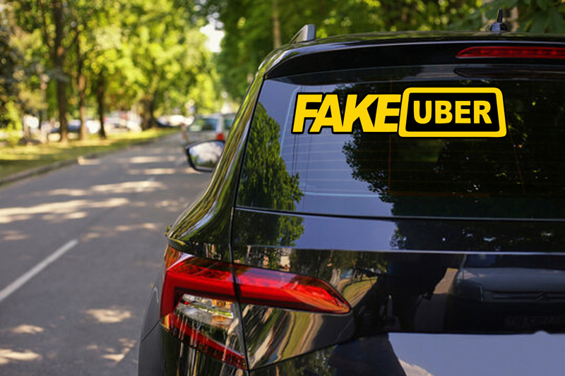 sticker fake uber