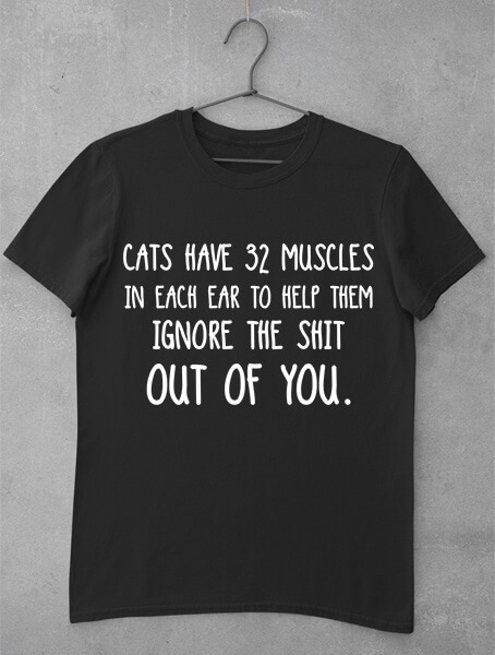 tricou cats ignore
