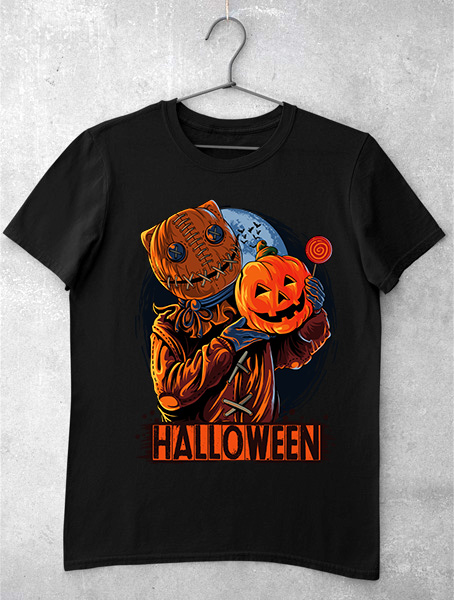 tricou halloween cat pumpkin