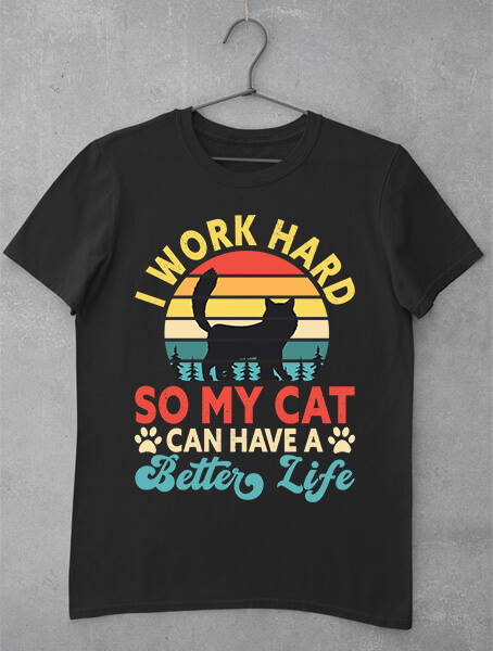 tricou i work for my cat