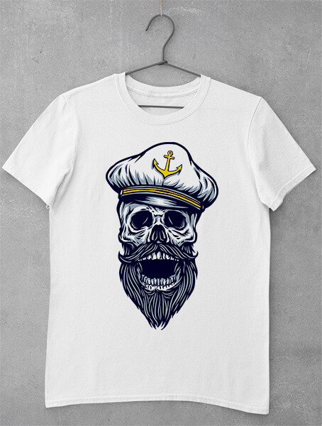 tricou captain skull