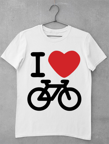 tricou i love bike