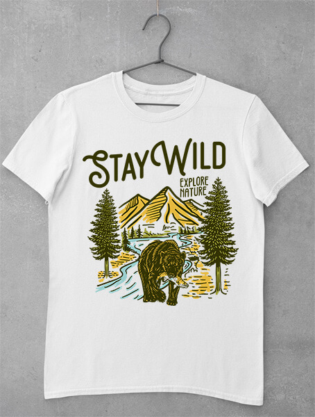 tricou stay wild and explore