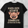 tricouri haioase viata este scurta
