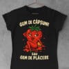 tricou haios de dama gem de capsuni