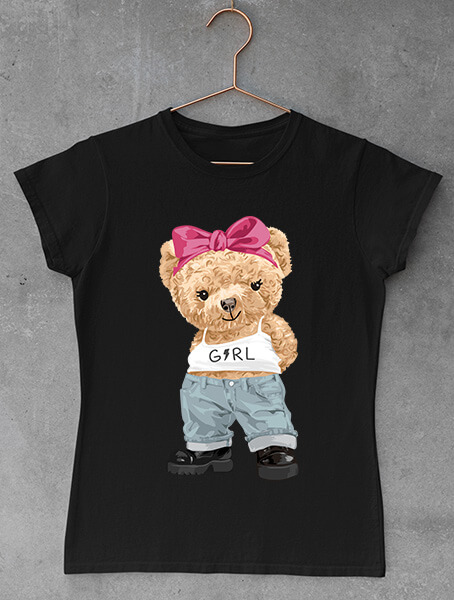 tricou teddy bear girl