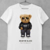 tricou teddy bear in black