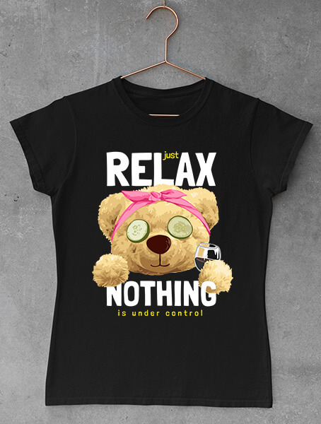 tricou teddy bear just relax
