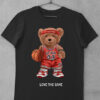 tricou teddy bear love the game