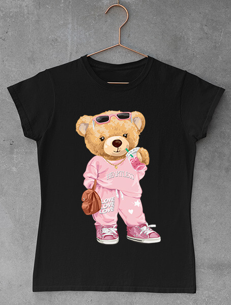 tricou teddy bear pinky