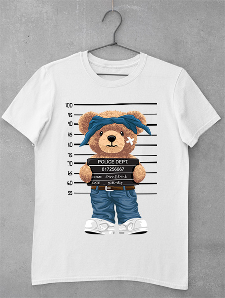 tricou teddy bear police dept